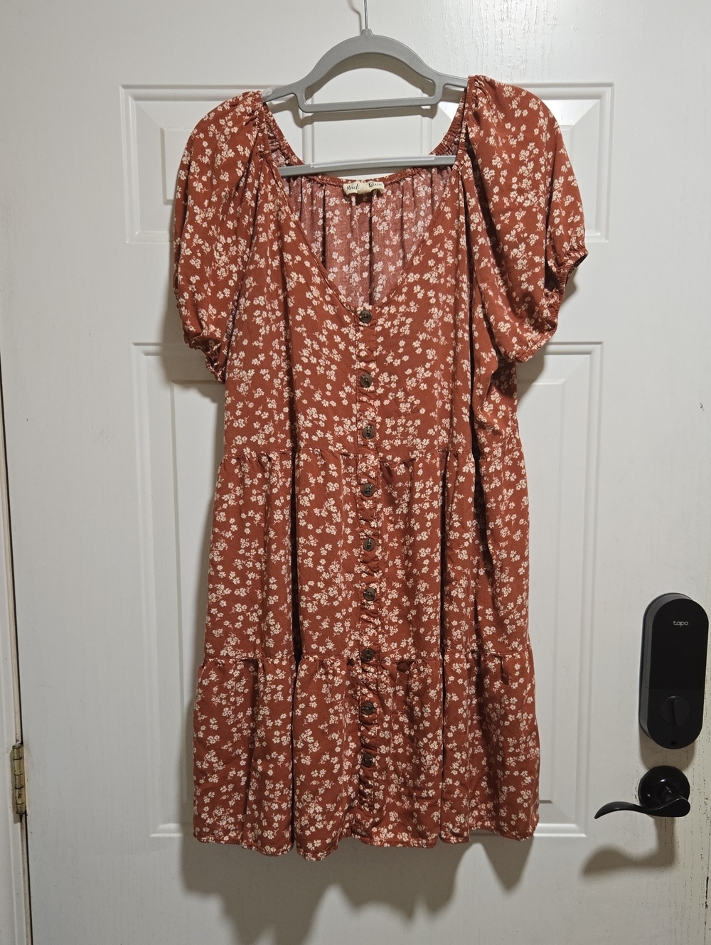 3/$10 Bundle Deals Women’s Rust Floral Button-Front Dress